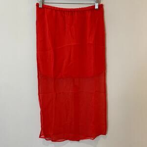 J.Crew Gwyneth Layered Slip Skirt Crinkle Chiffon Midi Date Valentine CH412 NWOT